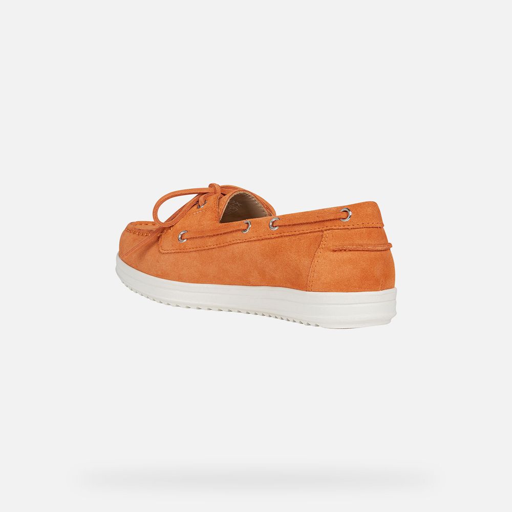 Mocassin Geox Genova - Orange - Femme 586231-UXK